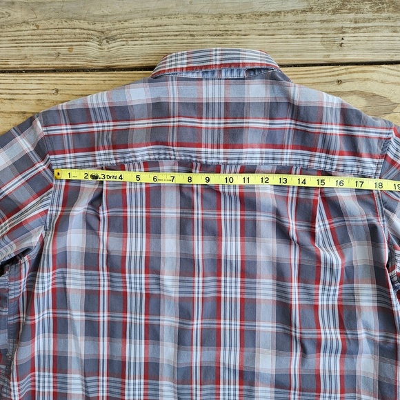 George Mens Classic Fit Button Up Short Sleeve Shirt Grey XL (46-48) - Picture 8 of 10